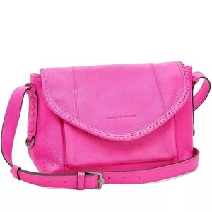 New Aimee Kestenberg Pebble Leather Crossbody All For Love Hot Pink